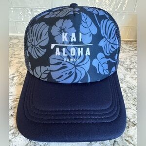 Kai Aloha Hawaii Blue Trucker Hat